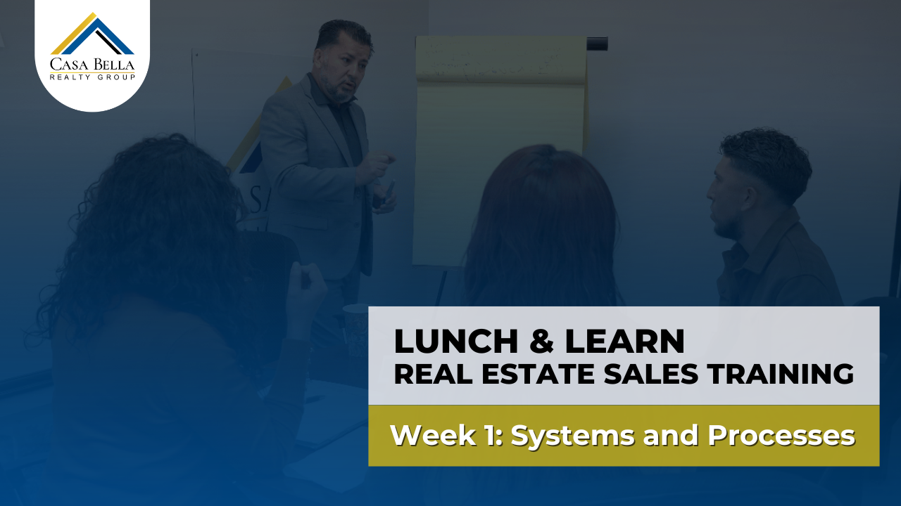 Week 1: Lunch & Learn Real Estate Sales Training (Systems and Processes)